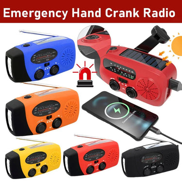 Emergency Solar Hand Crank Radio & Power Bank - InspiredGrabs.com